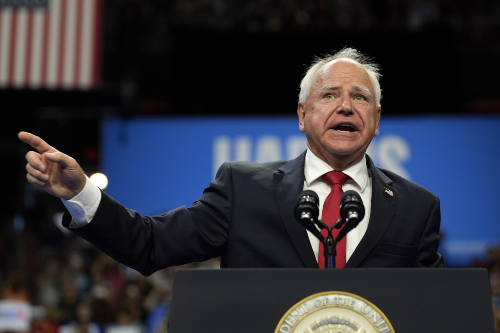 Tim Walz, speaking at $3 million Denver fundraiser, attacks Trump f...